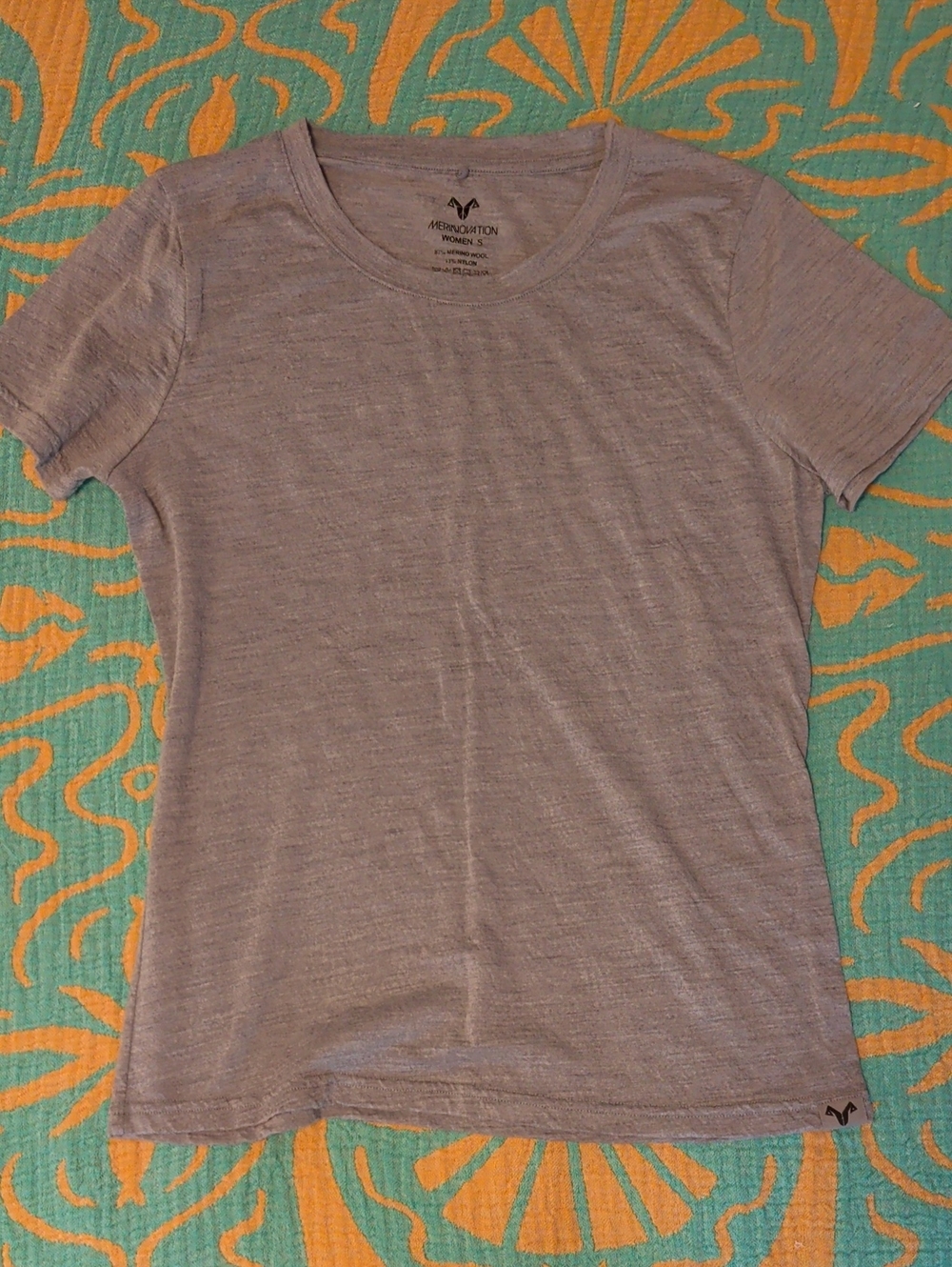 Merinovation Merino Heather Gray Short Sleeve Crewneck Tee